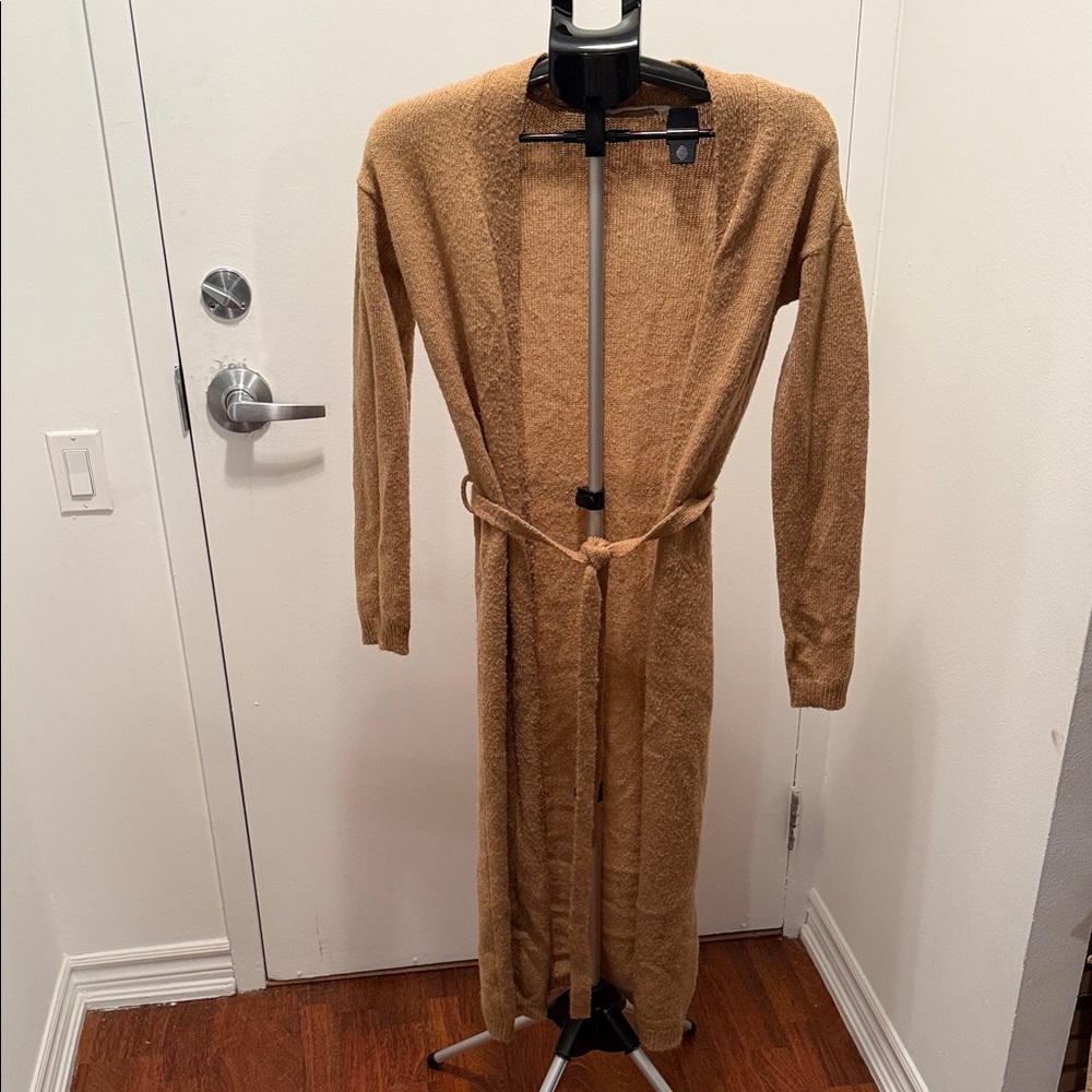 Cozy Tan Long cardigan
